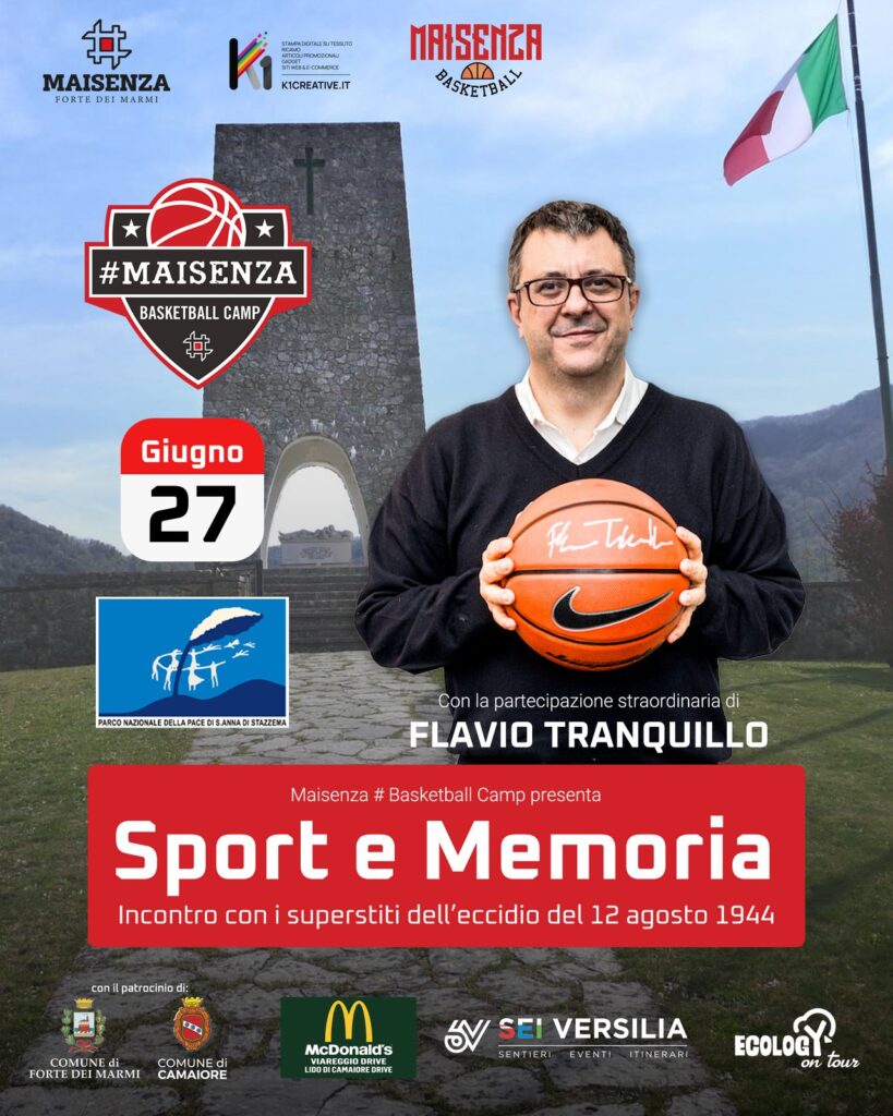 Incontro Sport e Memoria con Flavio Tranquillo a Sant'Anna di Stazzema
